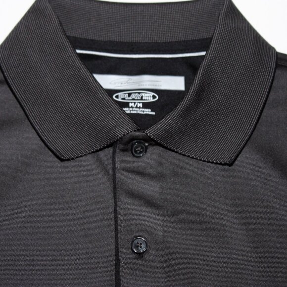Greg Norman Play Dry Polo Golf Shirt Medium Dark Gray - Picture 6 of 7